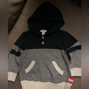 Never worn Cat & Jack Navy Hoodie with Gold Buttons